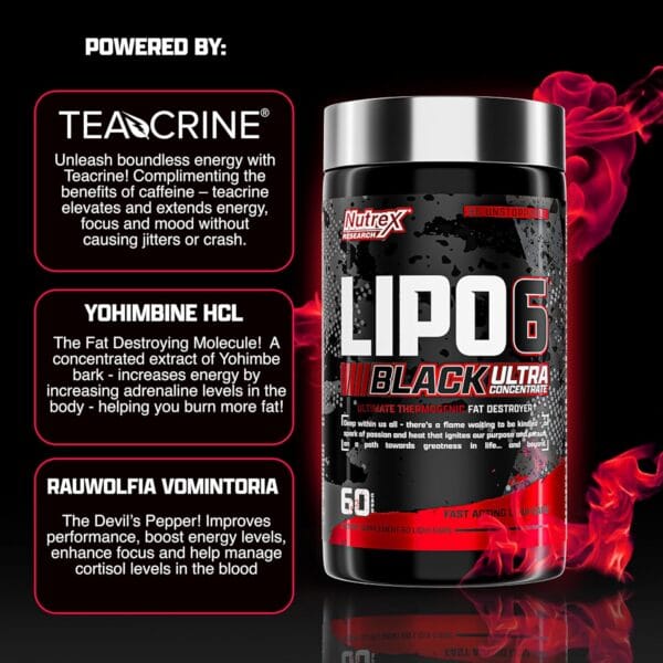 ⁦Nutrex Research Lipo-6 Black Ultra Concentrate⁩ - الصورة ⁦5⁩